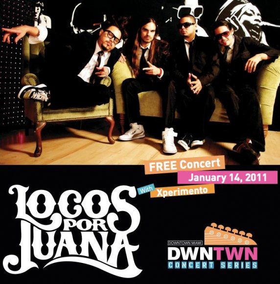 Locos Por Juana ofrecerá concierto gratuito