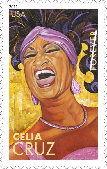 Celia Cruz es inmortalizada en una colección de sellos postales